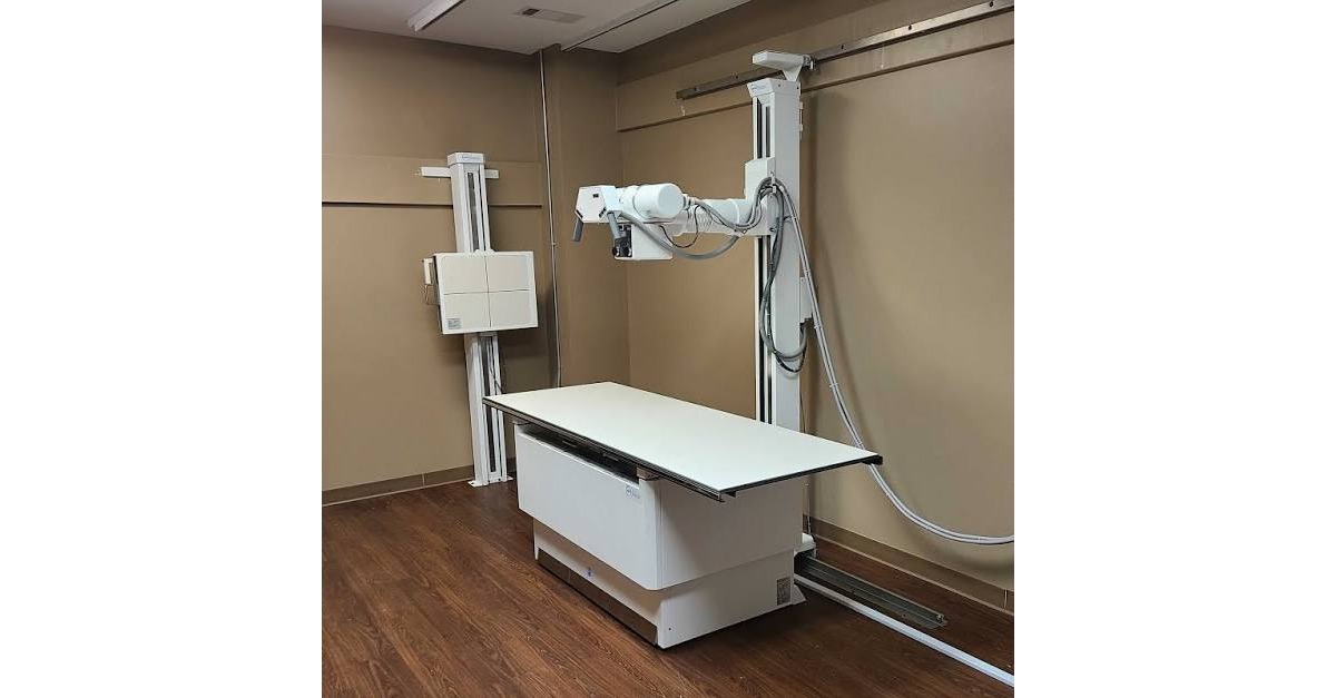 A picture of the Xray machine in the room